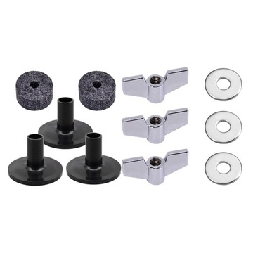 Nakrętki skrzydełkowe podkładki filcowej do mocowania talerza, akcesoria zamienne, bęben szary