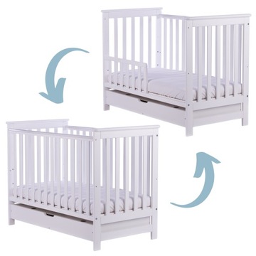 КРОВАТЬ-ТРАФФЛ 2-в-1 деревянная COSY FOX с ящиком