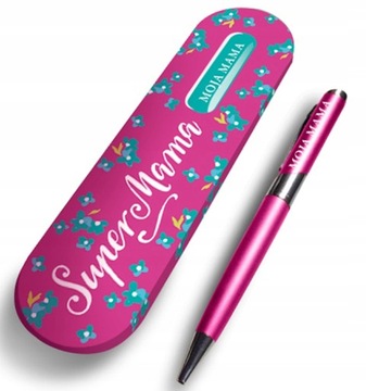 DŁUGOPIS + ETUI - SUPER MAMA MOJA MAMA DZIEŃ MATKI