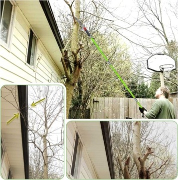 Ручная пила длиной 8,4 м с регулируемой длиной, аккуратно и быстро режет высокие ветки.