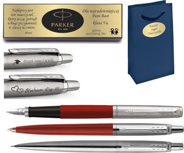 PARKER Jotter pióro długopis ołówek ZESTAW GRAWER