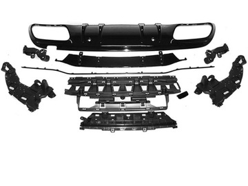 DIFUZOR DOPLNĚNÍ GLOSSY BLACK SPORT MERCEDES W205 18-