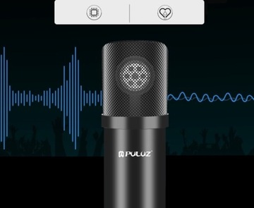 USB-конденсаторный студийный микрофон PULUZ Gaming Studio Broadcast Pop Filter
