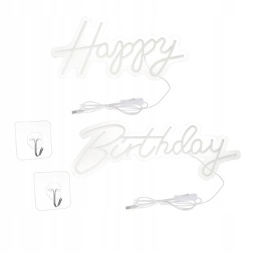 Персонализированный светодиод Neon Happy Birthday для