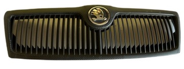 1ZD853651 SKODA OCTAVIA II MK2 MŘÍŽKA MASKA PŘEDNÍ ZNAKY STŘÍBRNY