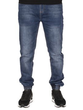 Spodnie męskie jogger jeans W:37 94 CM granat