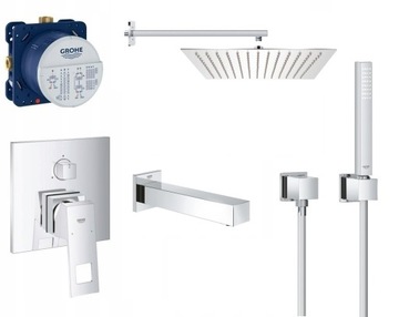 Zestaw podtynkowy z baterią Grohe Eurocube 30 cm