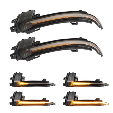 Kierunkowskazy LED Audi A3 8P A4 S4 A5 S5 B8.5 dynamiczne dymione lusterko