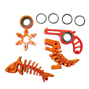 KEYSPINNER KEYRAMBIT MEGA ZESTAW TIKTOK REKIN DINO PISTOLET GWIAZDA SAMURAJ