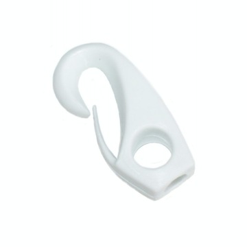 KARABIŃCZYK PLASTIKOWY BIAŁY DO LIN GUM. 8mm x2