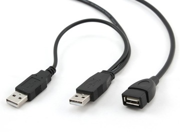 GEMBIRD CCP-USB22-AMAF-3 kabel USB2.0 AMx2-AF 0.9M