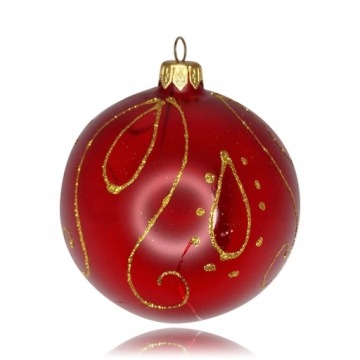 OUTLET Bombki 10cm/1szt dekor szklane choinkowe