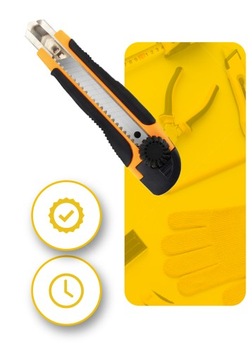 НОЖ ДЛЯ ОБОЕВ С ЛЕЗВИЕМ ДЛЯ ЛОМАНИЯ 18 мм + ЗАМЕННЫЕ ВСТАВКИ ЛЕЗВИЕ ДЛЯ ОБОЕВ