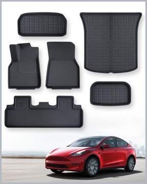 Dywaniki samochodowe do Tesla Model Y 2021 2022 2023 2024 Ż533
