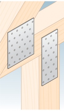 PP25 ПЛОСКИЙ СОЕДИНИТЕЛЬ ПЕРФОРИРОВАННАЯ ПЛАСТИНА 200x400