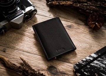 Мужской кожаный мотоциклетный кошелек RFID 5583