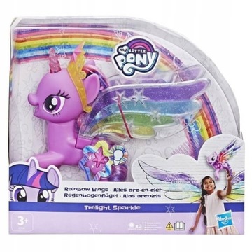 DUŻY KONIK PONY TWILIGHT TĘCZOWE SKRZYDŁA KUCYK