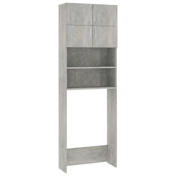 vidaXL Szafka na pralkę, betonowy szary, 64x25,5x190 cm, płyta wiórowa