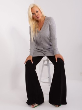 SWETER PLUS SIZE KARDIGAN DAMSKI ROZPINANY