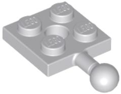 LEGO 2X2 Z ZACZEPEM, HAK JASNOSZARY NR 15456