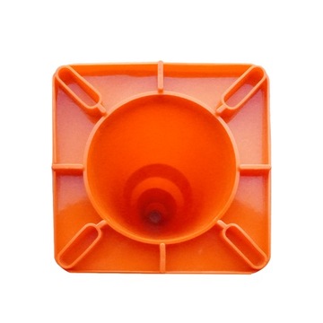 Дорожный столбик с мягким конусом, 75 см, светоотражающий, две ПРЕДУПРЕЖДАЮЩИЕ полосы, комплект из 3 шт.