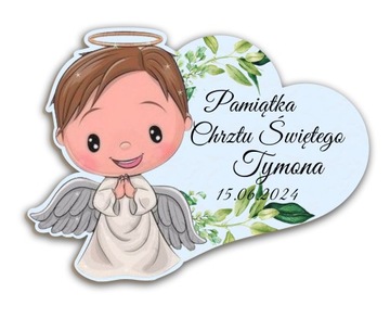 Благодарим гостей за ПРИЧАСТИЕ КРЕЩЕНИЕ ОДИН ГОДОВОЙ ПОДАРОК ​​АНГЕЛ МАГНИТ