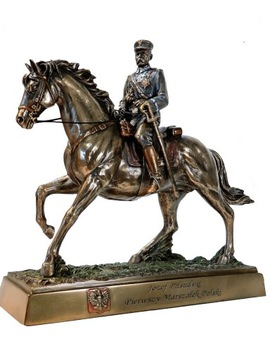 MARSZAŁEK JÓZEF PIŁSUDSKI NA KONIU PREZENT GRAWER