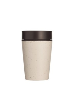 Kubek na kawę z recyklingu biało-czarny 227ml
