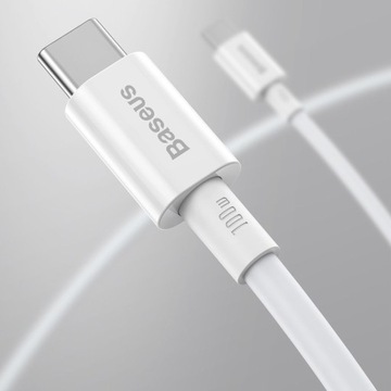 BASEUS SZYBKI KABEL USB C QC PD FCP 100W MOCNY PRZEWÓD DO TELEFONU 2m