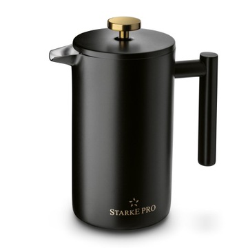 French press zaparzacz do kawy tłokowy CZARNY 1L K3