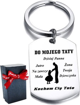 BRELOCZEK BRELOK ZAWIESZKA DLA TATY OD CÓRKI Wz3