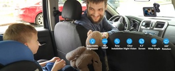 Автомобильное зеркало для детской автомобильной камеры