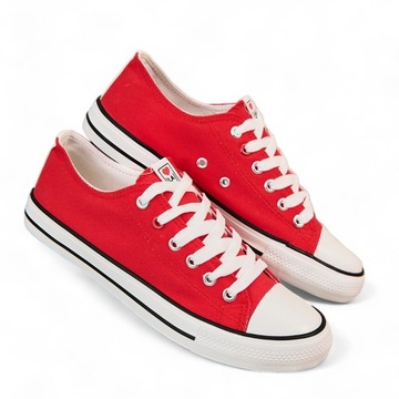 CZERWONE SPORTOWE TRAMPKI DAMSKIE MIRINN 39