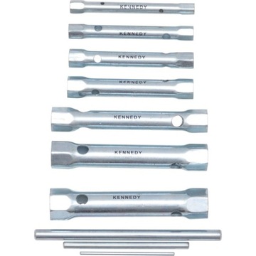 Klucze rurkowe metryczne 6-19mm zestaw 7szt.
