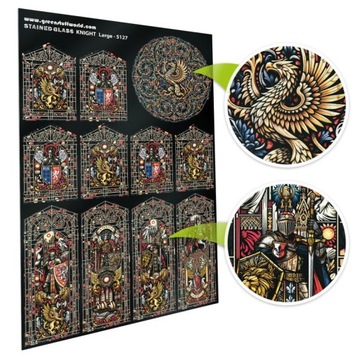 Knight Stained Glass - Large