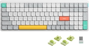 Nuphy Air96 V2 Bezprzewodowa Klawiatura Mechaniczna - Ionic White Aloe