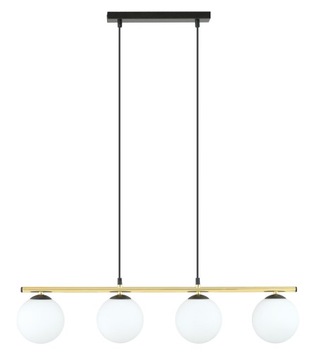 LAMPA WISZĄCA SUFITOWA ŻYRANDOL ZŁOTA KULE LED