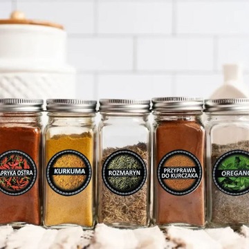 НАКЛЕЙКИ ДЛЯ СПЕЦИЙ ЭТИКЕТКИ ДЛЯ БАНОК 120 шт.