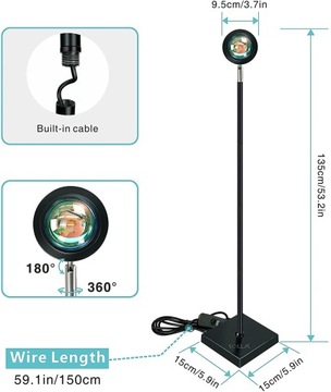 Lampa nocna projekcyjna SOLLA