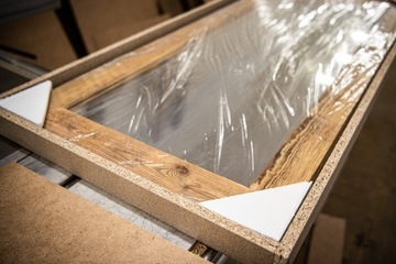 ЗЕРКАЛО АРЛЬ 180х80 ДЕРЕВЯННОЕ ИЗ СТАРОЙ ДЕРЕВЯННОЙ РАМА 8см стена натуральное