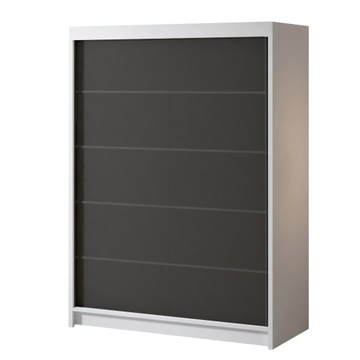 SZAFA PRZESUWNA MILAN IV 150cm - pojemna GARDEROBA