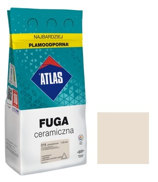 ATLAS FUGA CERAMICZNA 1-20MM 019 JASNOBEŻOWY 5KG