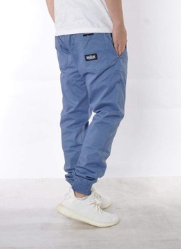 Spodnie XL Bossline Casual Jogger Niebieskie