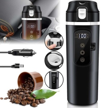 12/24V 400ML Automobilová Konvice Káva Čaj Termoska Cestovní Konvice Na Vodu