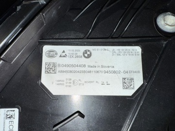 BMW 3 G20 LCI FACELIFT LED MODRÝ SVĚTLO PRAVÁ IDEALNI 9450802-04