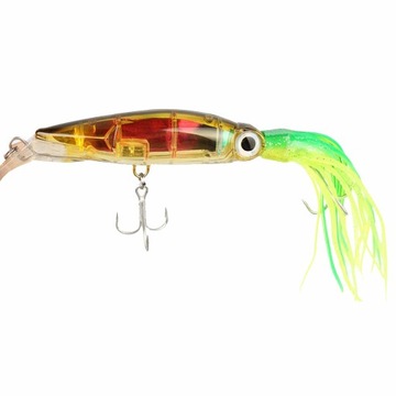 Squid Jig Fishing Tackle Baits Hooks Yellow Green