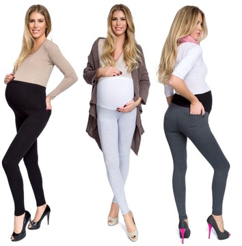 Legginsy CIĄŻOWE z kieszeniami x3 szt CSG C3 L/40