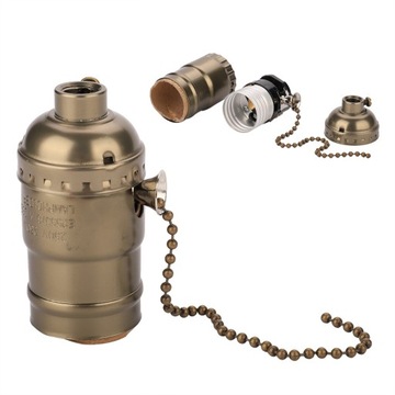 ВИНТАЖНАЯ МЕТАЛЛИЧЕСКАЯ ДЕКОРАТИВНАЯ ЛАМПА E27