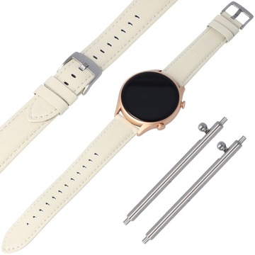 PASEK SKÓRZANY DO HUAWEI WATCH GT2 GT3 42mm ELEGANT DAMSKI RÓŻNE KOLORY