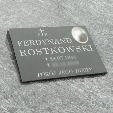 Tablica nagrobkowa PODUSZKA nagrobna ze zdjęciem
